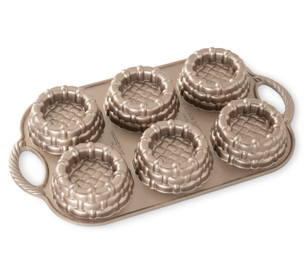 54348 Nordic Ware Shortcake baskets baking pan, 6-cups