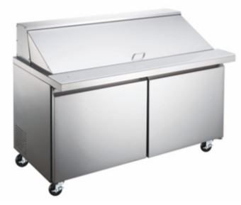 ESPM-60-24-HC Enhanced 60" Refrigerated Sandwich/Salad Prep Unit, Mega Top