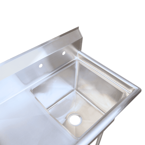 E-S1C181814-18L-316 Enhanced Sink 1-Tub 18"X18"X14\" 18" left drainboard 16GA