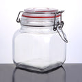 CW-40800F Enhanced 30 Oz. Glass Storage Jar with Lock Seal - EA-Enhanced Glassware
