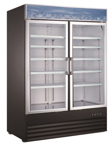 EGDM-29R-HC Enhanced 2-Glass Door Refrigerated Merchandiser-Enhanced Refrigeration