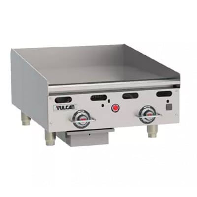 Vulcan MSA24-102 24 in Countertop Liquid Propane Gas Griddle, 54,000 BTU