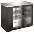 EBB-24-48G-HC Enhanced Back Bar Cooler 48\" 2-Glass doors-Enhanced Refrigeration