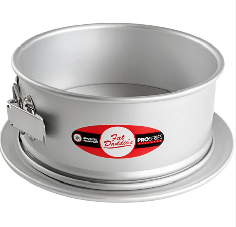 PSF-83 Fat Daddio's Round Springform Pan, 8 in x 3 in , Aluminum-Fat Daddios