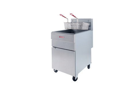 Enhanced Gas Equipment EGF-85-N 85 lb. Natural Gas Commercial Deep Fryer, 150,000 BTU