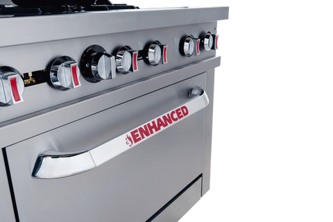 Enhanced Gas Equipment ER-6 Enhanced 36" 6-Burner Gas Range with Oven