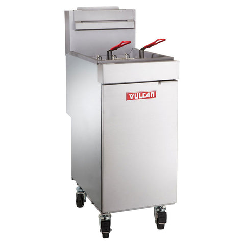 LG300-LP Vulcan 35-40 lb. Floor Fryer - LP 90,000 BTU