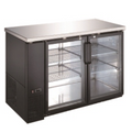 EBB-2G-HC Back Bar cooler 58" Two Glass Doors-Enhanced Refrigeration