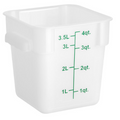 ESC4T Cresco Resco Food Storage Container, 4 Qt., Square, Translucent-Enhanced Smallwares