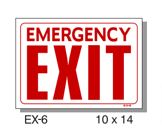 Ex-6 T&J Emergency Exit Sign-T&J SIGNS, INC.