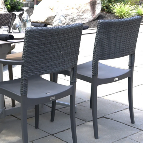 UT925037 Grosfillex Java Stacking Chair, Bronze