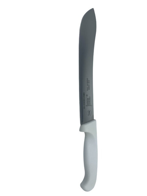 KWBUTCHERSS10S Cresco Resco KNIFE BUTCHER 10" CURVED SMOOTH WH NSF , 420 HIGH CARBON SS
