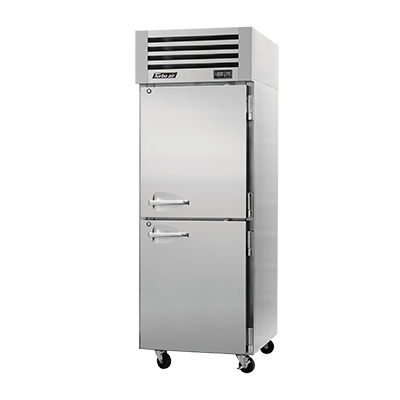 Turbo Air PRO-26-2R-PT-N 1-Section Pass-Thru Solid Half Door Reach-In Refrigerator, 26.27 cu. ft.