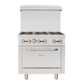 ER-6 Enhanced 36" Gas Range, 6 Burner with Oven-Enhanced Gas Equipment