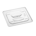 EFPL60C Cresco Resco 1/6 Size Polycarbonate Lid Solid, Clear-Enhanced Smallwares