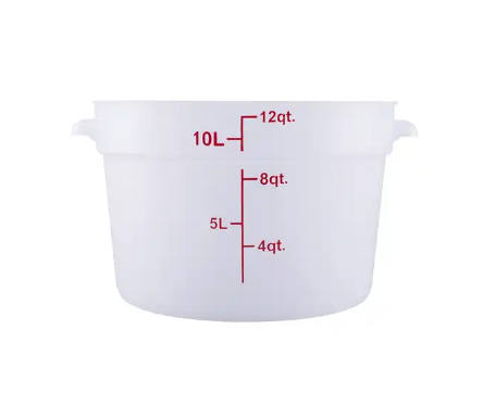 ERC12TCresco Resco Round Food Container 12 qt, Translucent