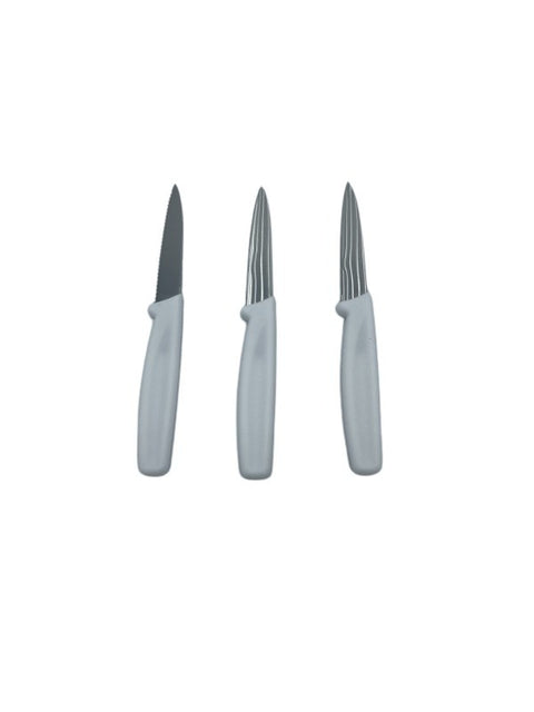 Cresco Resco KWPARING325VPK 3.25" Paring Knife Variety 3-Pack, White Handle