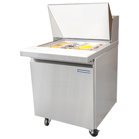 ESPM-27-12-HC Enhanced 27" Refrigerated Sandwich/Salad Prep Unit, Mega Top