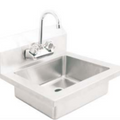 E-HS-17FB Enhanced 17" Hand Sink Wall Mount-Enhanced Stainless Steel