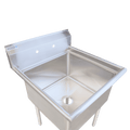 E-S1C242414-316 Enhanced 24"D x 24"W Sink, 1 Tub-Enhanced SS & Equipment