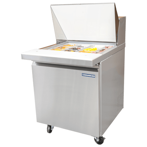 Enhanced Refrigeration ESPM-27-12-HC Enhanced 27" Mega Top Refrigerated Sandwich/Salad Prep Table