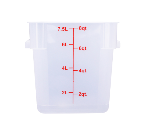 Cresco Resco ESC8T 8 Qt. Square Translucent Food Storage Container