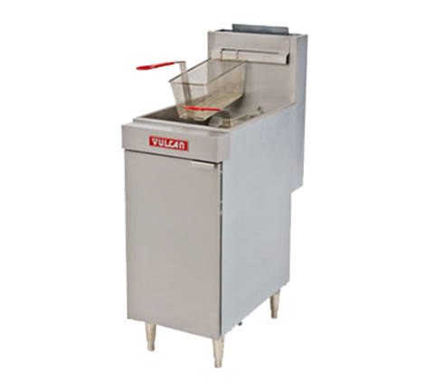 LG400-LP Vulcan 45-50 lb. Floor Fryer - LP 120,000 BTU
