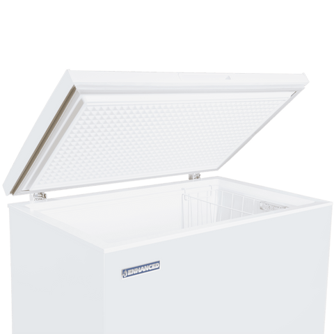 EXF-252 Enhanced Chest Freezer, solid door, 8.1 cubic feet, white exterior, 38" wide, 1 basket