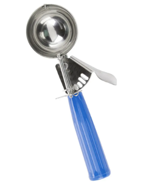 Clipper Mill 115-00363 #16 Disher, 2 oz, Blue Polypropylene Handle
