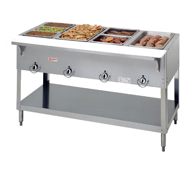 E304SW-208 Duke 58-3/8" 208V Electric 4-Well Hot Food Station w/ Infinite Controls
