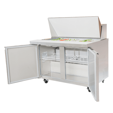 ESPM-48-18-HC Enhanced 48" Refrigerated Sandwich/Salad Prep Unit, Mega Top