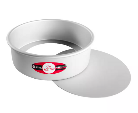 PCC-93 Fat Daddio's Round Removable Bottom Pan, 9 in x 3 in , Aluminum