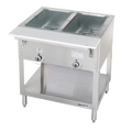 E302-120 Duke 30-3/8" 120V 2-Well Electric Hot Food Station w/ Epxosed Elements-Duke Manufacturing