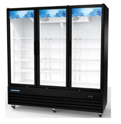 Enhanced Refrigeration EGDM-79R-HC Enhanced 3-Door Refrigerated Merchandiser Refrigerator