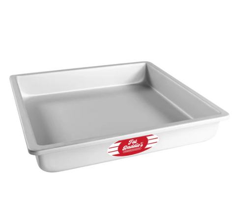 PSQ-12122 Fat Daddio's Square Pan, 12 in x 12 in x 2 in , Aluminum