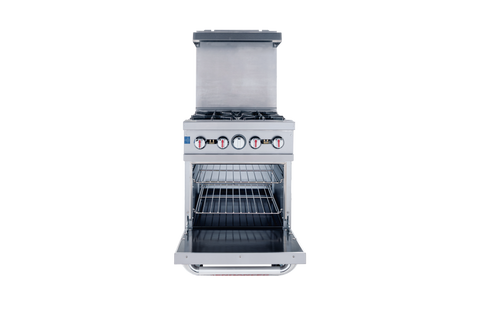 Enhanced Gas Equipment ER-4 Enhanced 24" 4-Burner Gas Range with Oven