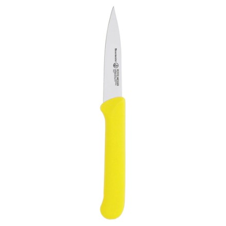 Messermeister 102/Y 3 inch Yellow Spear Point Paring Knife with Sheath