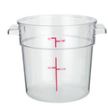 ERC1C Cresco Resco Round Food Container 1 qt, Clear-Enhanced Smallwares