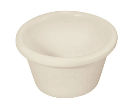 Clipper Mill 5123-BONE 2 oz. Bone Melamine Ramekin