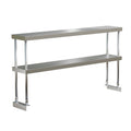 E-OSDA-1260 OSD-1260 Enhanced Double over shelf, adjustable, 12"x60\" Stainless Steel-Enhanced Stainless Steel