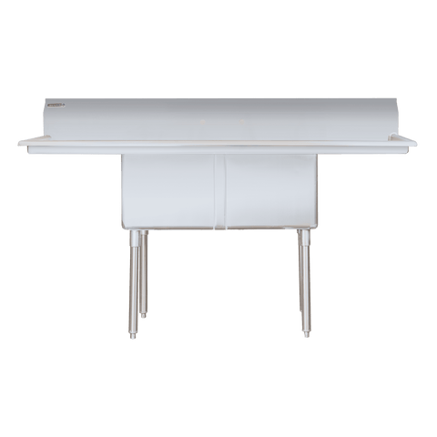 E-S2C181814-18LR-316 Enhanced Sink 2-tub 18"X18"X14" tubs , 18" left & right drainboards 16GA