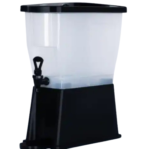 Cresco Resco 176BD3BK2 Slim Single 3 Gallon Black Base Beverage Dispenser