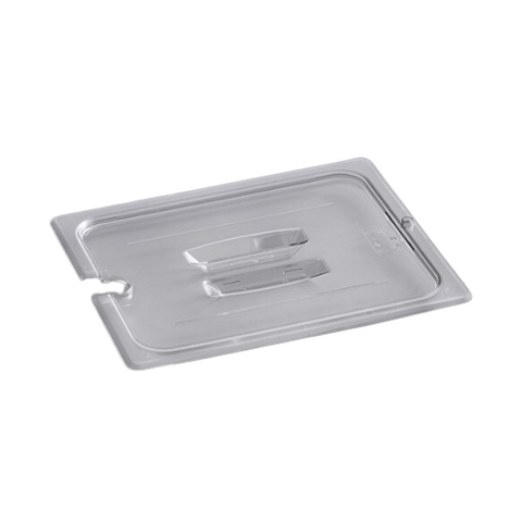 EFPL20NC Cresco Resco 1/2  Size Polycarbonate Lid w/Spoon Notch, Clear