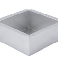 12066 Ateco Square cake pan 6"x6"x3"deep, aluminum-Ateco