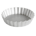 PFT-425 Fat Daddio's Fluted Tart Pan Removable Bottom, 4.25 in x 1 in, aluminum-Fat Daddios