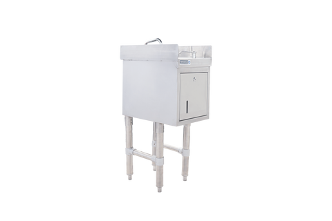 Enhanced SS & Equipment E-UHS-1812-STDSS Underbar Hand Sink 18-1/2x12x30H with 3" Backsplash