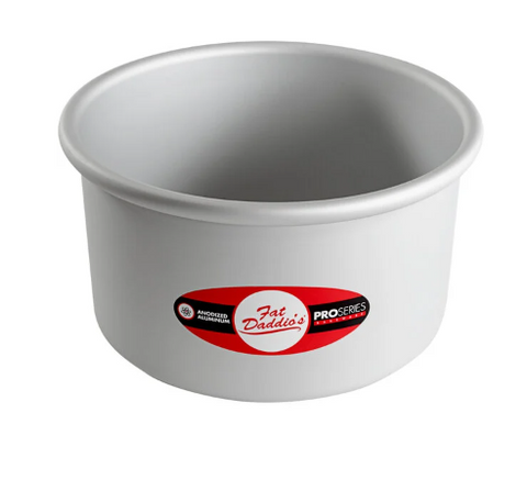 PRD-74 Fat Daddio's Round Pan, 7 in x 4 in , Aluminum-Fat Daddios
