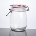 CW-10800F Enhanced 28 Oz. Glass Storage Jar with Lock Seal - EA-Enhanced Glassware