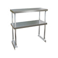 E-OSDA-1236 Enhanced Double over shelf, adjustable, 12"x36\" Stainless Steel-Enhanced Stainless Steel
