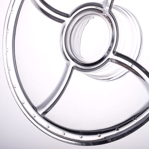 PL-9212 Enhanced Glass Cake Stand with Dome Cover-Enhanced Glassware